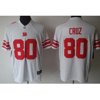 Nike New York Giants #80 Victor Cruz White Limited Jersey
