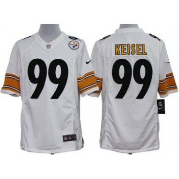 Nike Pittsburgh Steelers #99 Brett Keisel White Limited Jersey