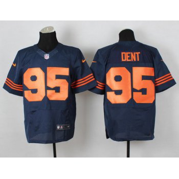 Nike Chicago Bears #95 Richard Dent Blue With Orange Elite Jersey