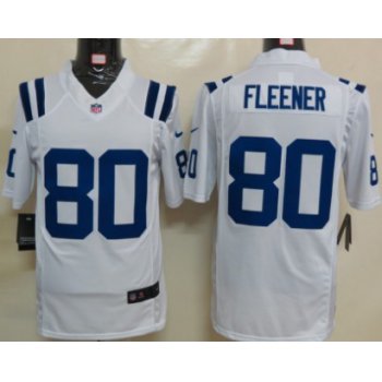 Nike Indianapolis Colts #80 Coby Fleener White Limited Jersey