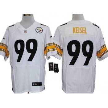 Nike Pittsburgh Steelers #99 Brett Keisel White Elite Jersey