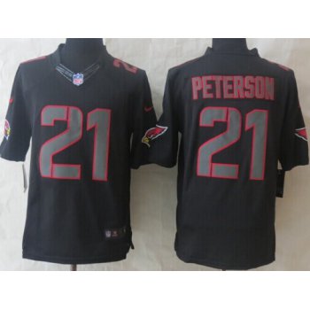 Nike Arizona Cardinals #21 Patrick Peterson Black Impact Limited Jersey