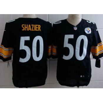 Nike Pittsburgh Steelers #50 Ryan Shazier Black Elite Jersey