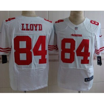 Nike San Francisco 49ers #84 Brandon Lloyd White Elite Jersey