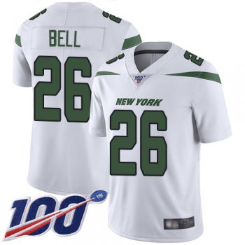 Jets #26 Le'Veon Bell White Men's Stitched Football 100th Season Vapor Limited Jersey