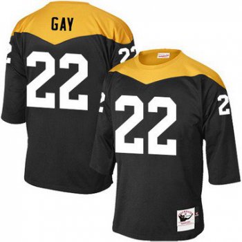 Men's Pittsburgh Steelers #22 William Gay Black 1967 Home Throwback NFL Jersey