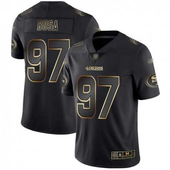 49ers #97 Nick Bosa Black Gold Men's Stitched Football Vapor Untouchable Limited Jersey