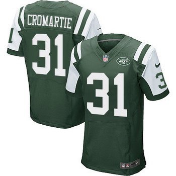 Men's New York Jets #31 Antonio Cromartie Green Team Color NFL Nike Elite Jersey