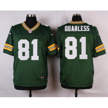 Men's Green Bay Packers #81 Andrew Quarless Green Team Color NFL Nike Elite Jersey