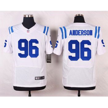 Men's Indianapolis Colts #96 Henry Anderson White Road NFL Nike Elite Jersey