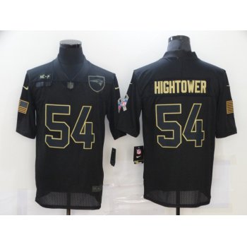Men's New England Patriots #54 Dont'a Hightower Black 2020 Salute To Service Stitched NFL Nike Limited Jersey