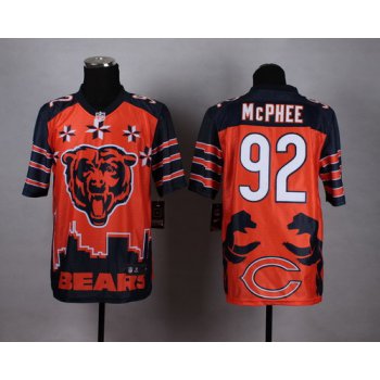 Nike Chicago Bears #92 Pernell McPhee 2015 Noble Fashion Elite Jersey