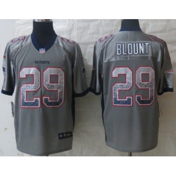 Nike New England Patriots #29 LeGarrette Blount Drift Fashion Gray Elite Jersey