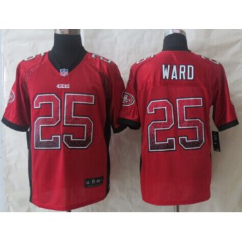 Nike San Francisco 49ers #25 Jimmie Ward Drift Fashion Red Elite Jersey