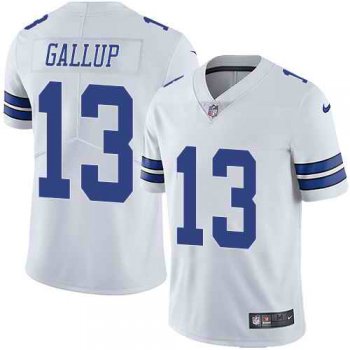 Nike Men's Dallas Cowboys 13 Michael Gallup White Vapor Untouchable Limited Jersey