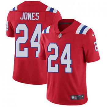 Nike New England Patriots #24 Cyrus Jones Red Alternate Men's Stitched NFL Vapor Untouchable Limited Jersey