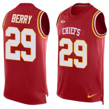 Men's Kansas City Chiefs #29 Eric Berry Red Hot Pressing Player Name & Number Nike NFL Tank Top Jersey