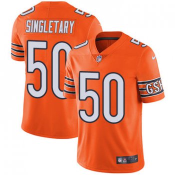 Nike Chicago Bears #50 Mike Singletary Orange Men's Stitched NFL Limited Rush Jersey