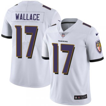 Nike Baltimore Ravens #17 Mike Wallace White Men's Stitched NFL Vapor Untouchable Limited Jersey