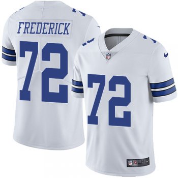 Nike Dallas Cowboys #72 Travis Frederick White Men's Stitched NFL Vapor Untouchable Limited Jersey