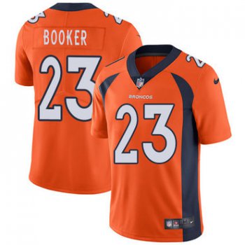 Nike Denver Broncos #23 Devontae Booker Orange Team Color Men's Stitched NFL Vapor Untouchable Limited Jersey