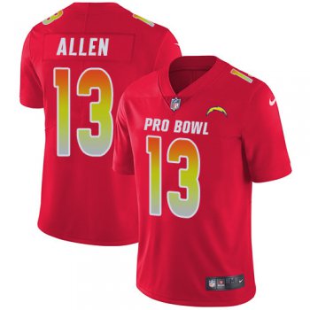 Nike Los Angeles Chargers #13 Keenan Allen Red Men's Stitched NFL Limited AFC 2019 Pro Bowl Jersey
