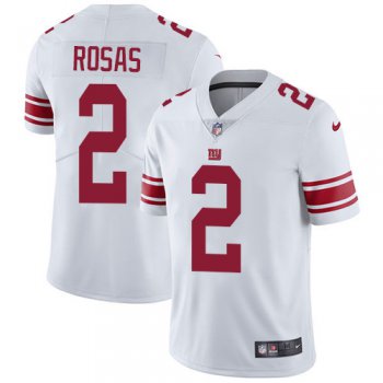 Nike Giants #2 Aldrick Rosas White Men's Stitched NFL Vapor Untouchable Limited Jersey
