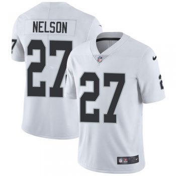 Nike Oakland Raiders #27 Reggie Nelson White Men's Stitched NFL Vapor Untouchable Limited Jersey