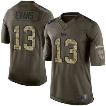 Buccaneers #13 Mike Evans Green Men's Stitched Football Limited 2015 Salute To Service Jersey