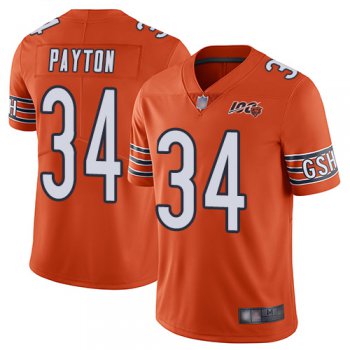 Chicago Bears #34 Walter Payton Orange Men's Stitched Football Limited Rush 100th Season Jersey