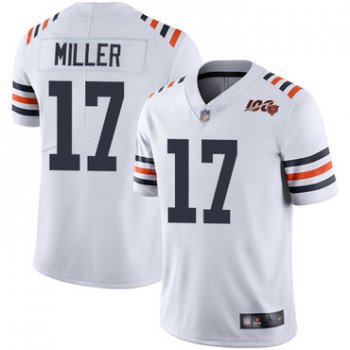 Bears #17 Anthony Miller White Alternate Men's Stitched Football Vapor Untouchable Limited 100th Season Jersey