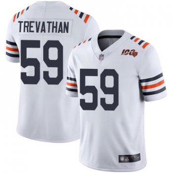 Bears #59 Danny Trevathan White Alternate Men's Stitched Football Vapor Untouchable Limited 100th Season Jersey