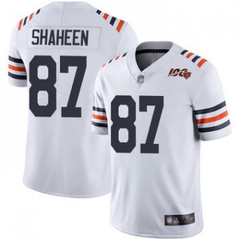 Bears #87 Adam Shaheen White Alternate Men's Stitched Football Vapor Untouchable Limited 100th Season Jersey