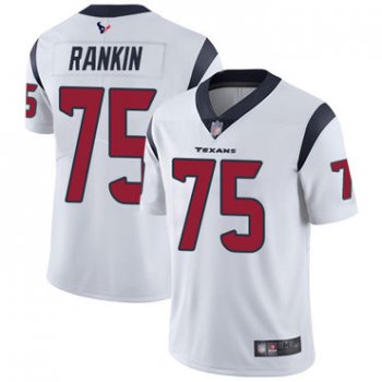 Texans #75 Martinas Rankin White Men's Stitched Football Vapor Untouchable Limited Jersey