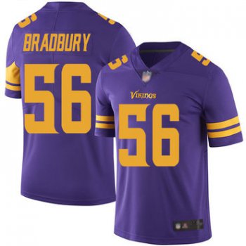 Vikings #56 Garrett Bradbury Purple Men's Stitched Football Limited Rush Jersey