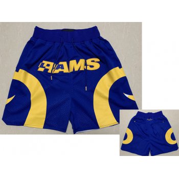 Men's Los Angeles Rams Royal Blue Just Don Shorts