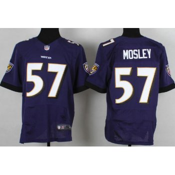 Nike Baltimore Ravens #57 C.J. Mosley 2013 Purple Elite Jersey