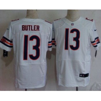 Nike Chicago Bears #13 Drew Butler White Elite Jersey