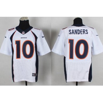Nike Denver Broncos #10 Emmanuel Sanders 2013 White Elite Jersey