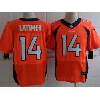 Nike Denver Broncos #14 Cody Latimer 2013 Orange Elite Jersey