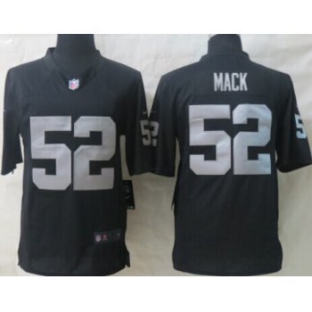 Nike Oakland Raiders #52 Khalil Mack Black Limited Jersey