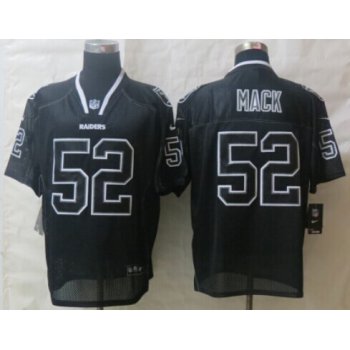 Nike Oakland Raiders #52 Khalil Mack Lights Out Black Elite Jersey
