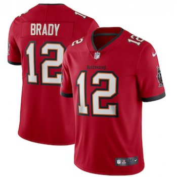 Size XXXXL Men's Tampa Bay Buccaneers #12 Tom Brady Red 2020 NEW Vapor Untouchable Stitched NFL Nike Limited Jersey