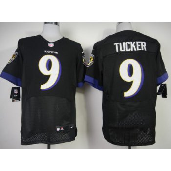 Nike Baltimore Ravens #9 Justin Tucker 2013 Black Elite Jersey