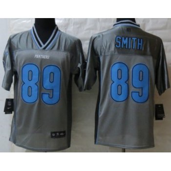 Nike Carolina Panthers #89 Steve Smith 2013 Gray Vapor Elite Jersey