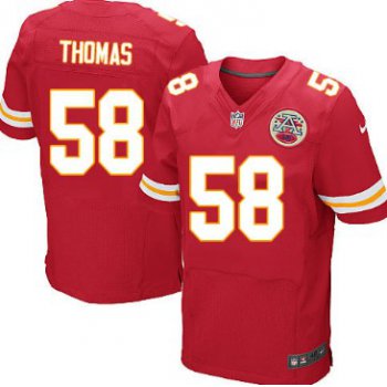 Nike Kansas City Chiefs #58 Derrick Thomas Red Elite Jersey