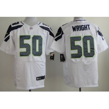 Nike Seattle Seahawks #50 K.J. Wright White Elite Jersey