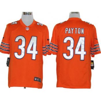 Nike Chicago Bears #34 Walter Payton Orange Game Jersey
