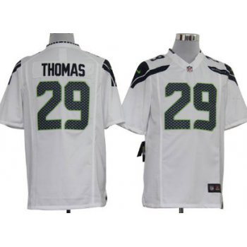 Nike Seattle Seahawks #29 Earl Thomas White Game Jersey