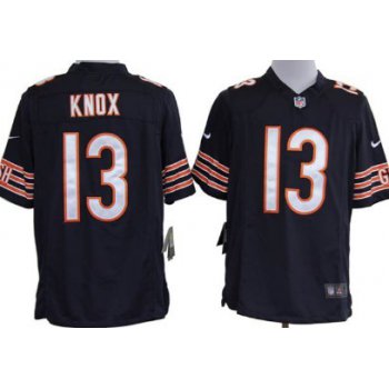 Nike Chicago Bears #13 Johnny Knox Blue Game Jersey